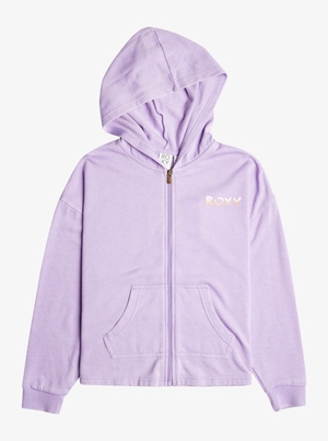 Sweat à Capuche Roxy 4-16 Early In The Morning Oversized Zip-Up Violette Rose Enfant | ZHX-21109712