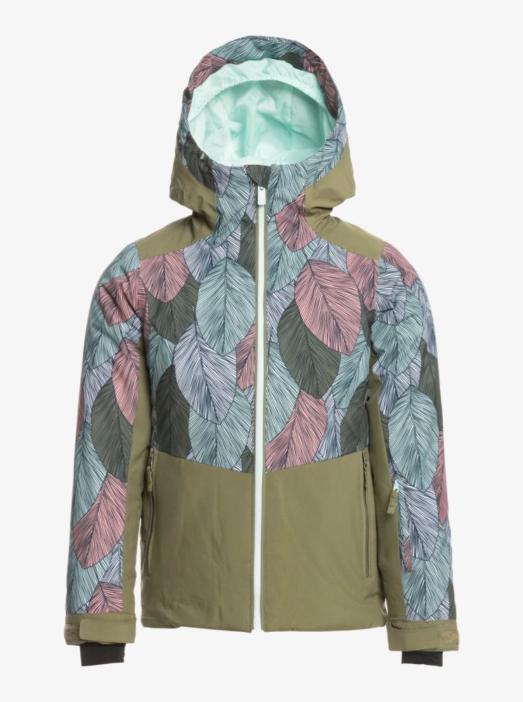 Veste De Ski Roxy 4-16 Silverwinter Insulated Turquoise Clair Enfant | MPL-03247482