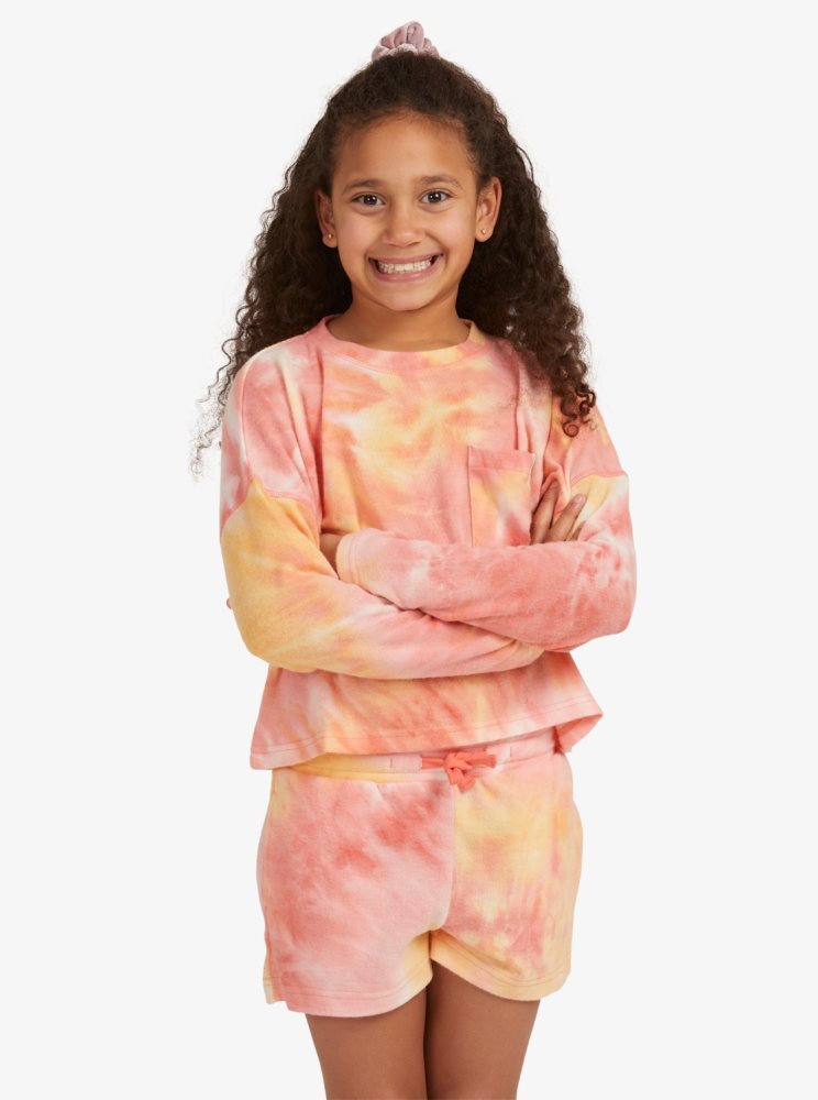 Hauts Roxy 4-16 Sunshine Spirit Knit Corail Enfant | NUQ-09007604