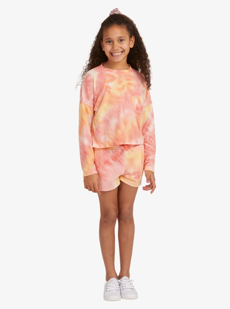 Hauts Roxy 4-16 Sunshine Spirit Knit Corail Enfant | NUQ-09007604