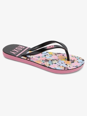 Sandales Roxy 4-16 Viva Stamp Noir Rose Enfant | ZRB-98260110