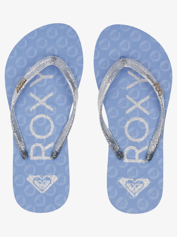 Sandales Roxy Viva Sparkle Bleu Enfant | YKW-76449134