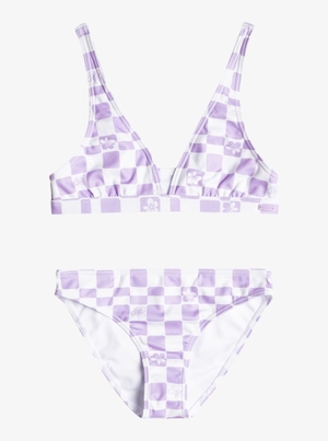 Bikini Roxy 7-16 Magical Waves Elongated Two Piece Set Violette Rose Fleur Enfant | MNP-92419521