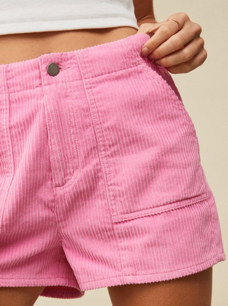 Shorts Roxy Sessions Corduroy Rose Femme | HCD-70524758