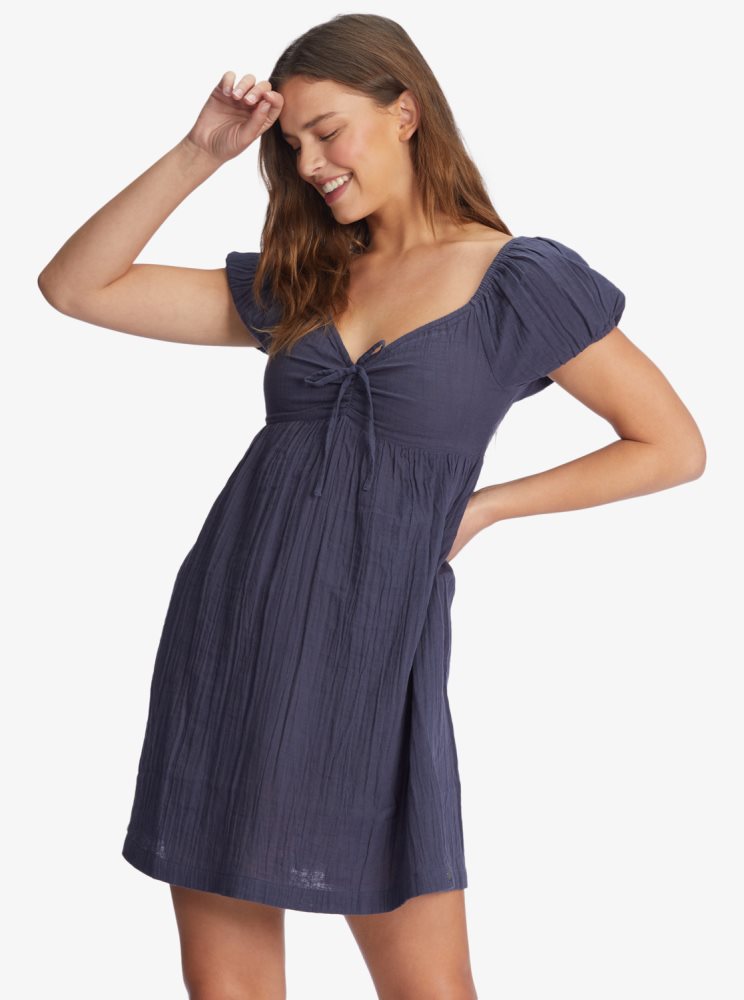 Peignoir Roxy Clearwater Cove Mini Indigo Femme | LKK-53150142