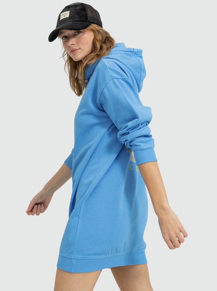 Peignoir Roxy Surfing Oversized Sweatshirt Azur Bleu Femme | FNW-45780101