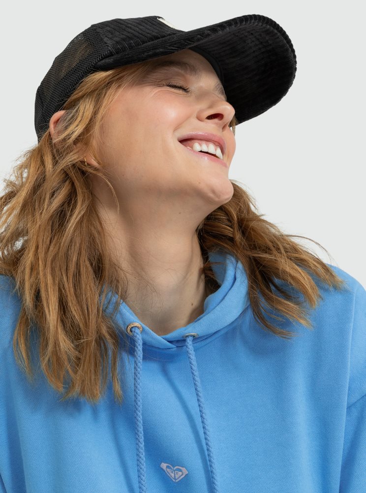 Peignoir Roxy Surfing Oversized Sweatshirt Azur Bleu Femme | FNW-45780101