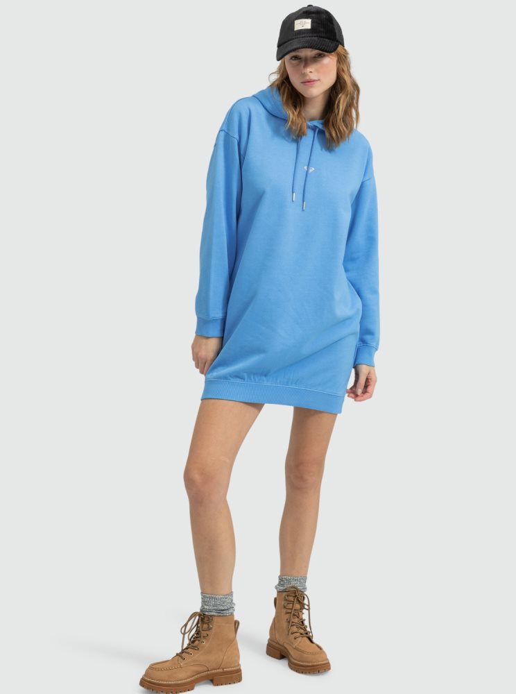 Peignoir Roxy Surfing Oversized Sweatshirt Azur Bleu Femme | FNW-45780101