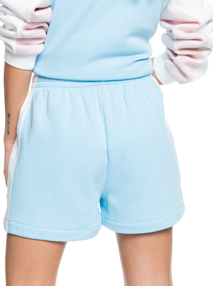 Shorts Roxy Keep On Moving Sweat Bleu Femme | IQB-21889416