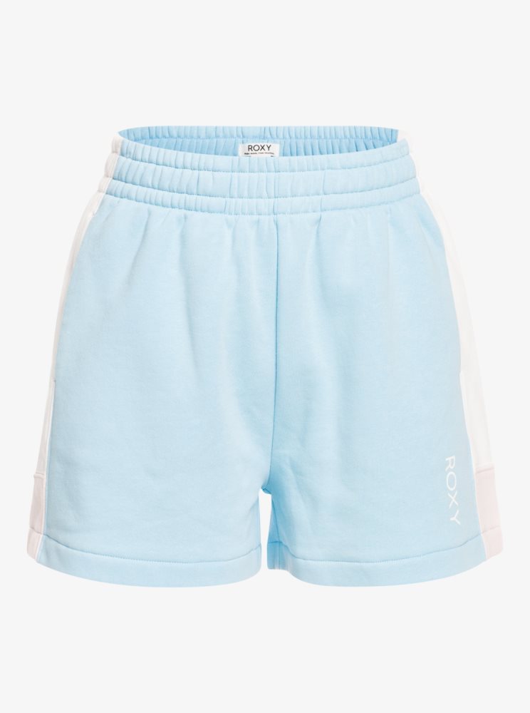 Shorts Roxy Keep On Moving Sweat Bleu Femme | IQB-21889416