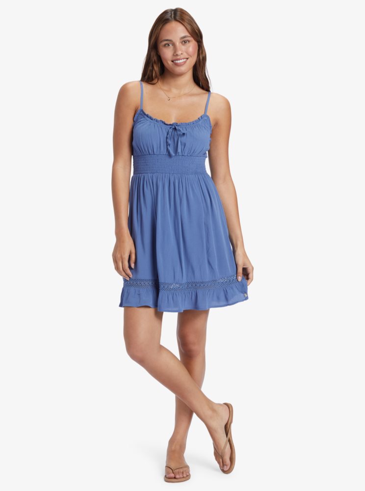 Peignoir Roxy There She Goes Corta Length Bleu Femme | OMW-38176265