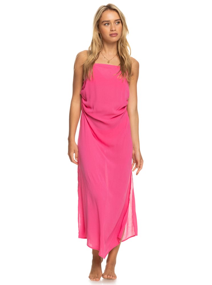 Peignoir Roxy Sweety Night Maxi Beach Rose Femme | DZM-93713322