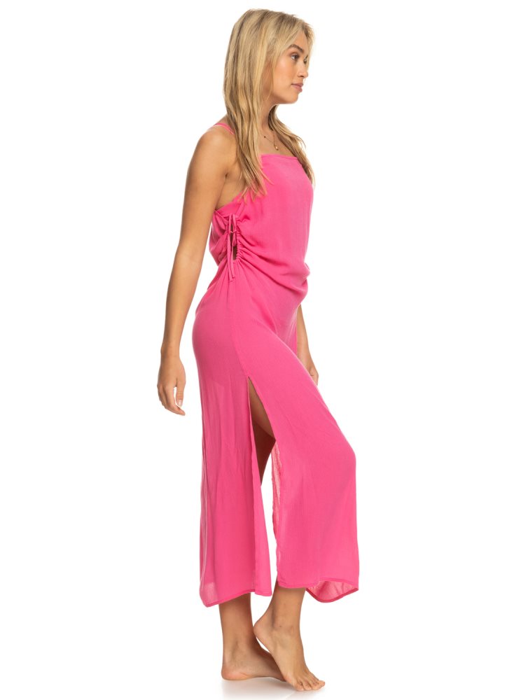 Peignoir Roxy Sweety Night Maxi Beach Rose Femme | DZM-93713322