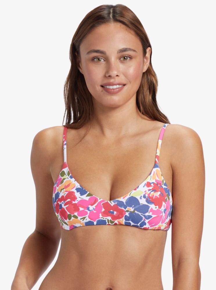 Hauts De Bikini Roxy Printed Beach Classics Athlétiques Triangle Multicolore Femme | VQV-10490838