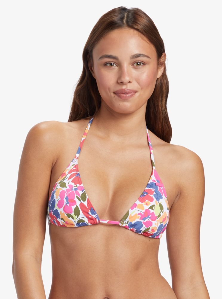 Hauts De Bikini Roxy Bloomin Babe Tiki Tri Multicolore Femme | WAO-13940317