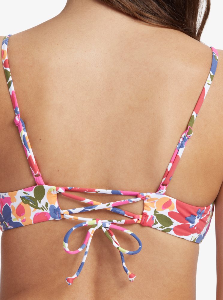 Hauts De Bikini Roxy Printed Beach Classics Athlétiques Triangle Multicolore Femme | VQV-10490838