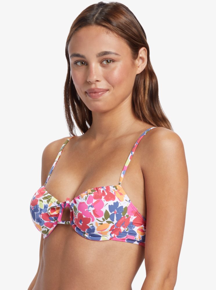 Hauts De Bikini Roxy Bloomin Babe Underwired Bralette Multicolore Femme | QCY-99396136