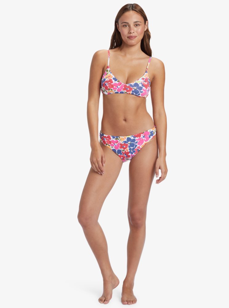 Hauts De Bikini Roxy Printed Beach Classics Athlétiques Triangle Multicolore Femme | VQV-10490838