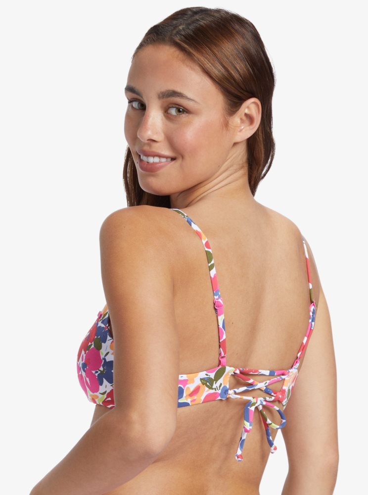 Hauts De Bikini Roxy Printed Beach Classics Athlétiques Triangle Multicolore Femme | VQV-10490838