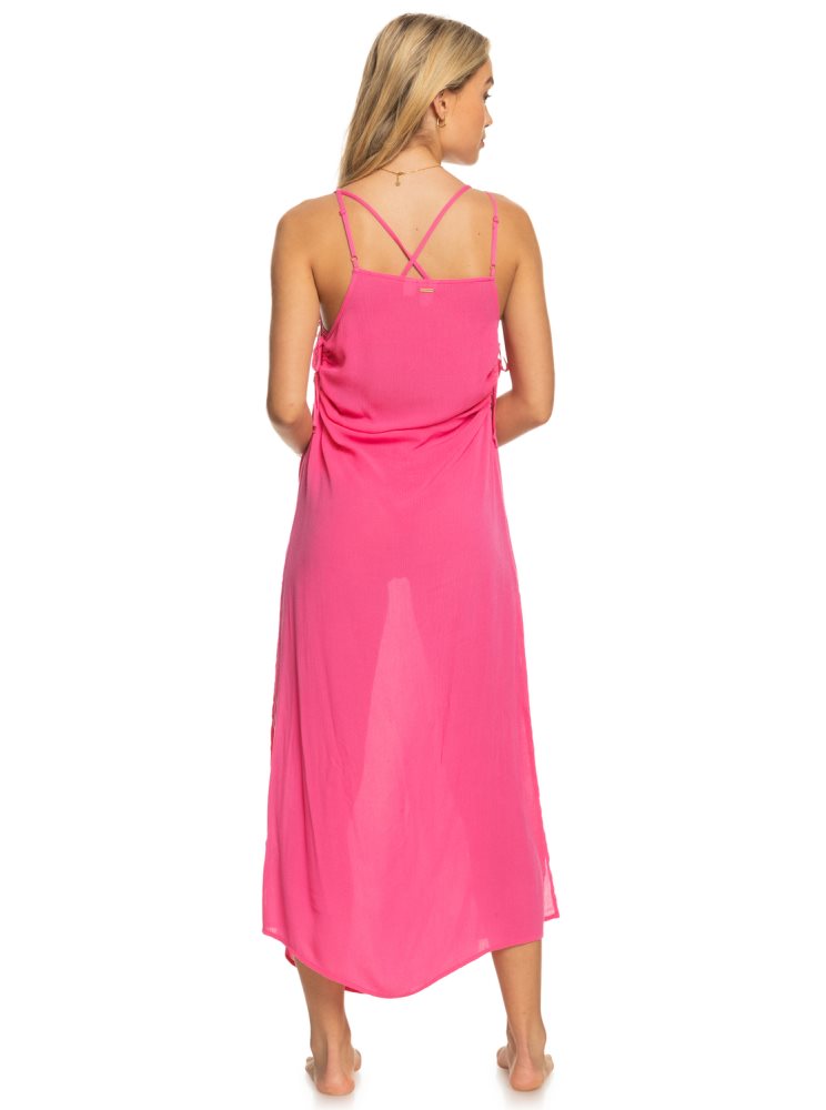 Peignoir Roxy Sweety Night Maxi Beach Rose Femme | DZM-93713322