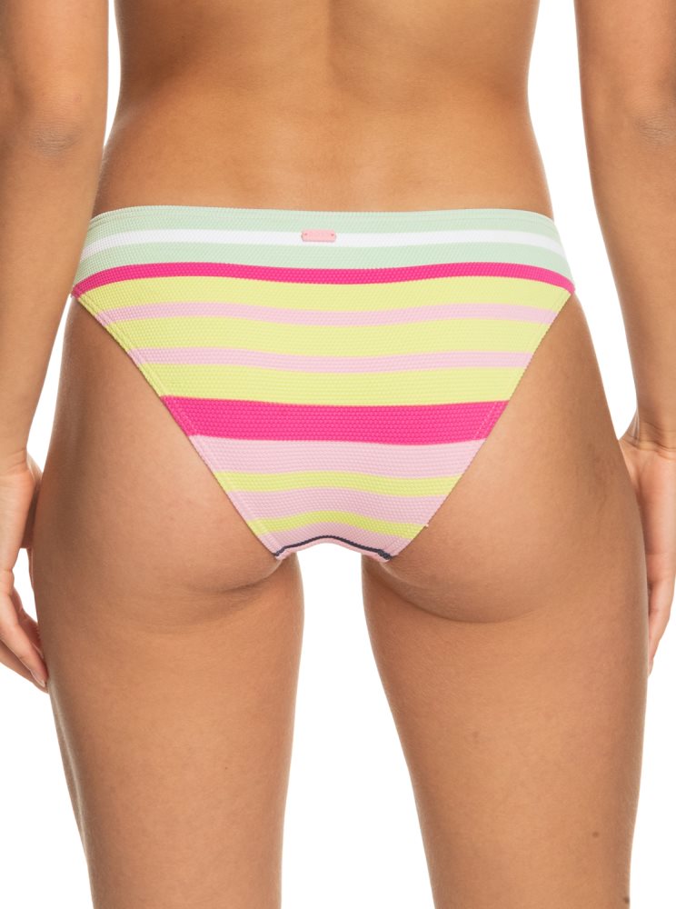 Bas De Bikini Roxy Stripe Soul Mid Taille Stripes Femme | WWR-26824212