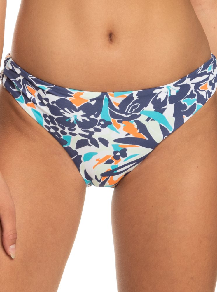 Bas De Bikini Roxy Printed Beach Classics Hipster Bleu Femme | FWM-00639257