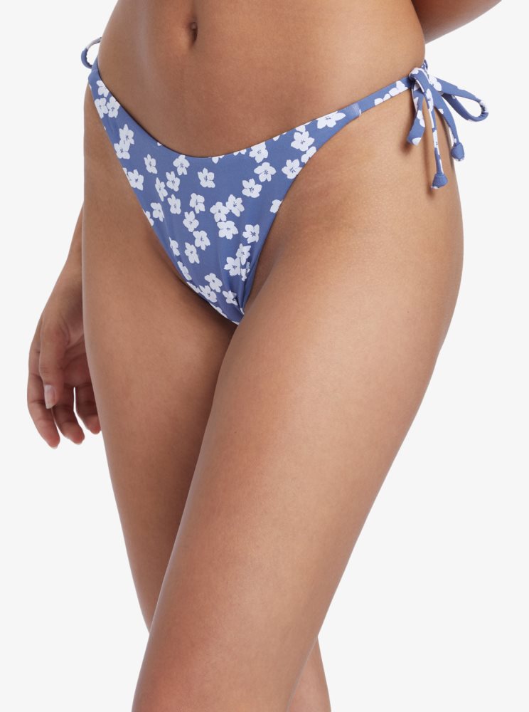 Bas De Bikini Roxy Palm Cruz Cheeky Bleu Femme | JPC-26803003