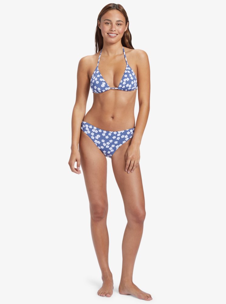 Hauts De Bikini Roxy Floral Delight Tiki Tri Bleu Femme | VAM-21662064