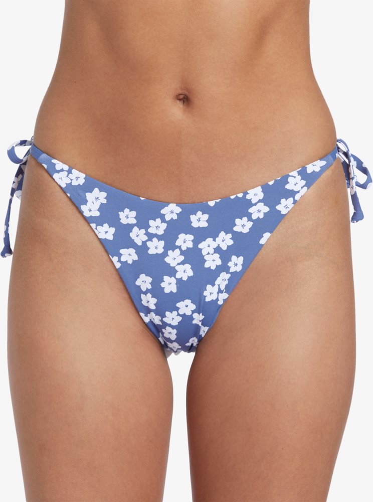 Bas De Bikini Roxy Palm Cruz Cheeky Bleu Femme | JPC-26803003