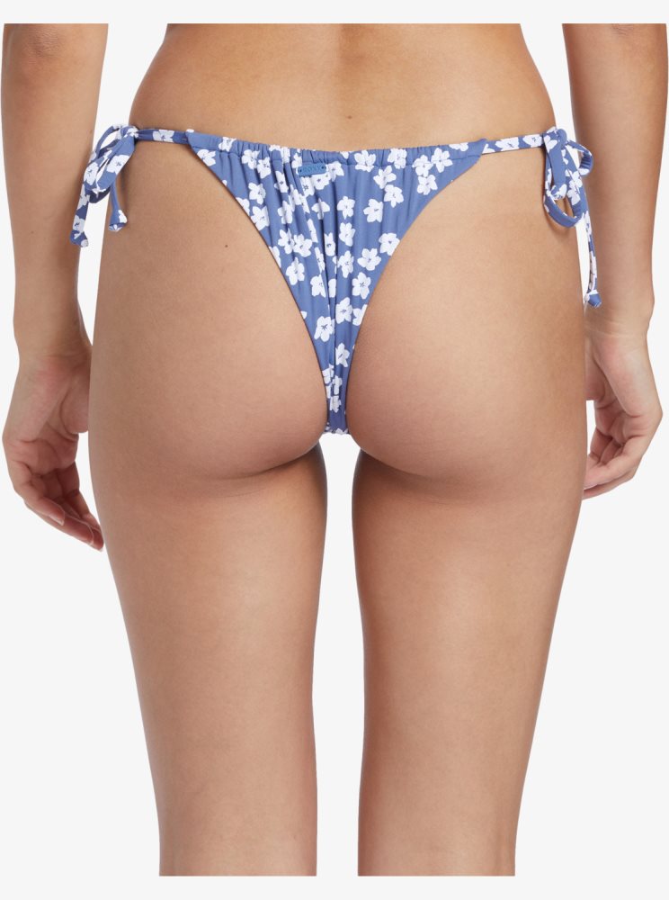 Bas De Bikini Roxy Palm Cruz Cheeky Bleu Femme | JPC-26803003