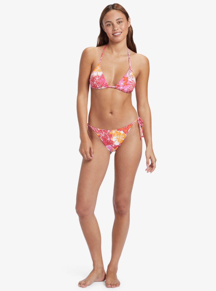 Hauts De Bikini Roxy Sea Spray Tiki Tri Rouge Jaune Femme | KKU-17303833