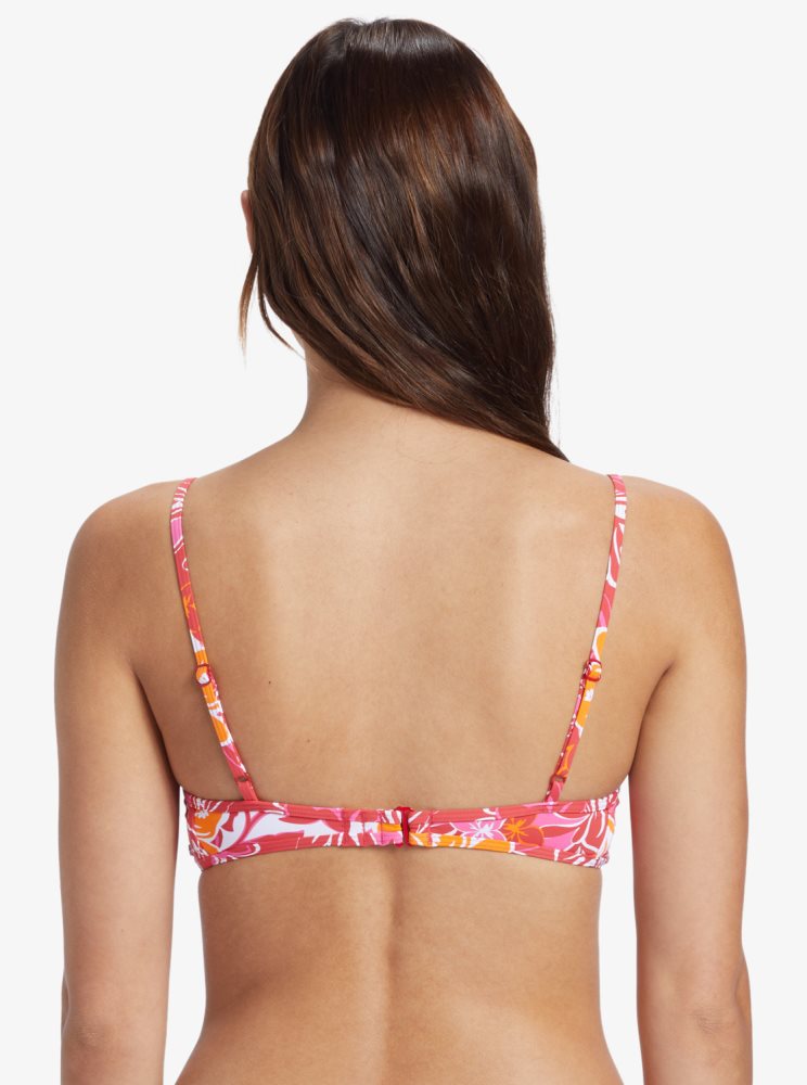 Hauts De Bikini Roxy Sea Spray Bralette Rouge Jaune Femme | FOC-26370465