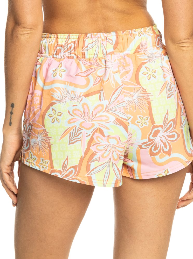 Shorts De Bain Roxy New Mode Orange Femme | KKB-96009320