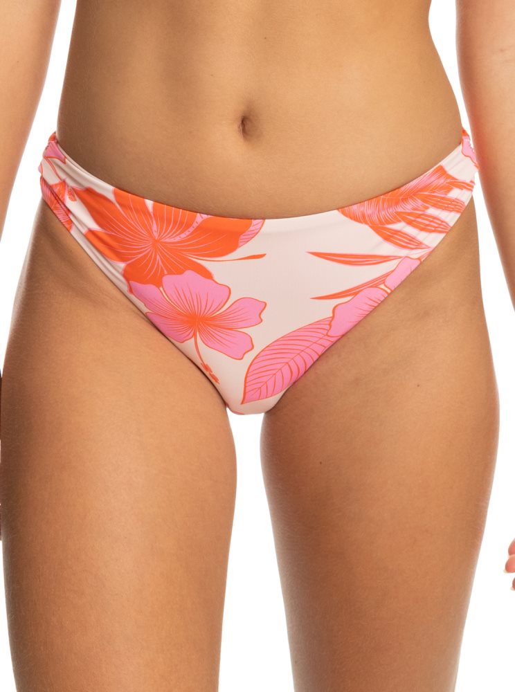 Bas De Bikini Roxy Printed Beach Classics Hipster Blanche Orange Rose Femme | ZYQ-63211592