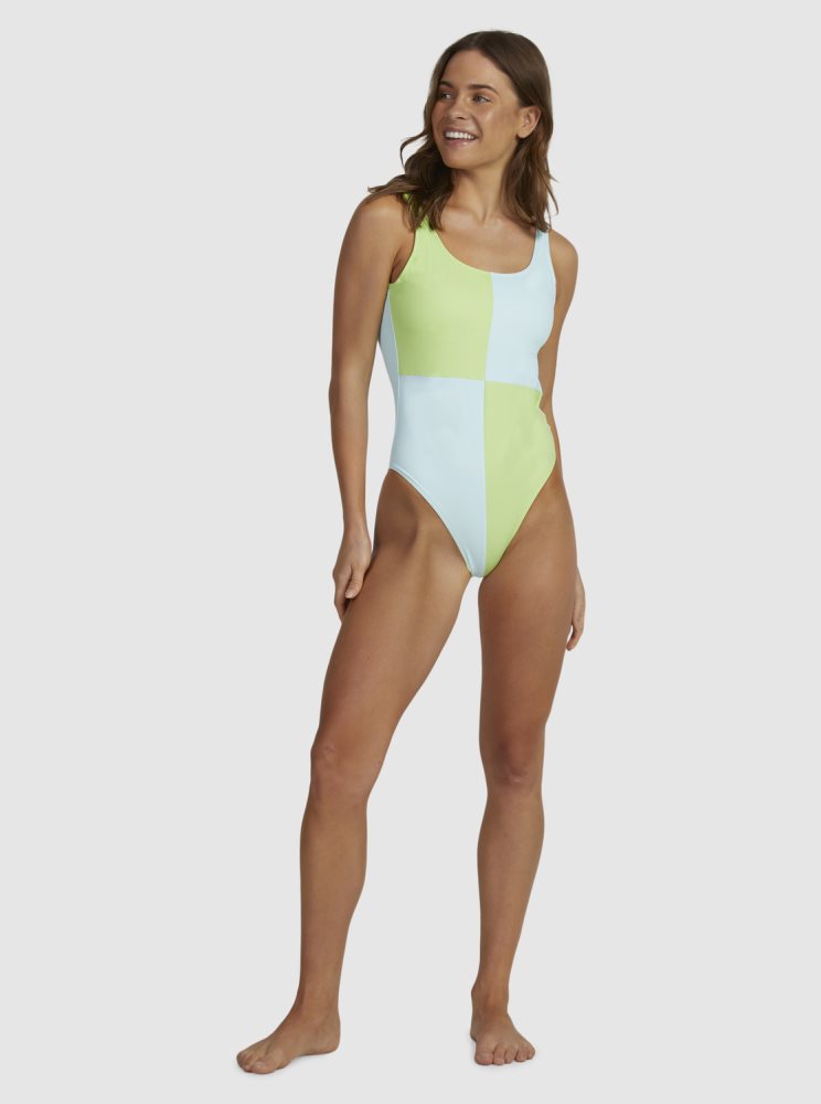 Maillots De Bain Roxy Tropic Trip Vert Clair Femme | JOO-05101354