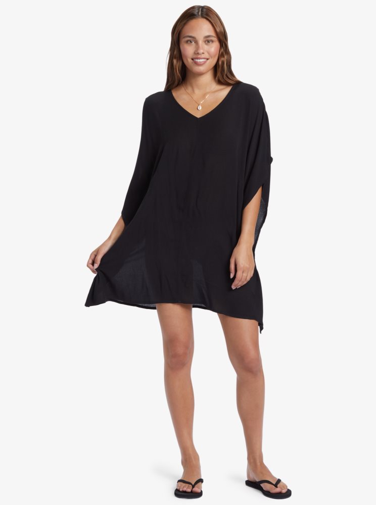 Poncho Roxy Moon Blessing Grise Foncé Femme | QDV-41049648