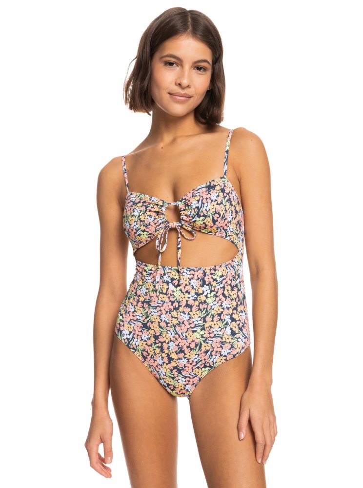 Maillots De Bain Roxy Printed Beach Classics Indigo Femme | MPW-78660732