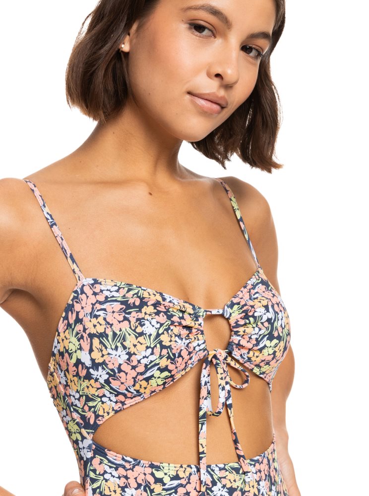 Maillots De Bain Roxy Printed Beach Classics Indigo Femme | MPW-78660732