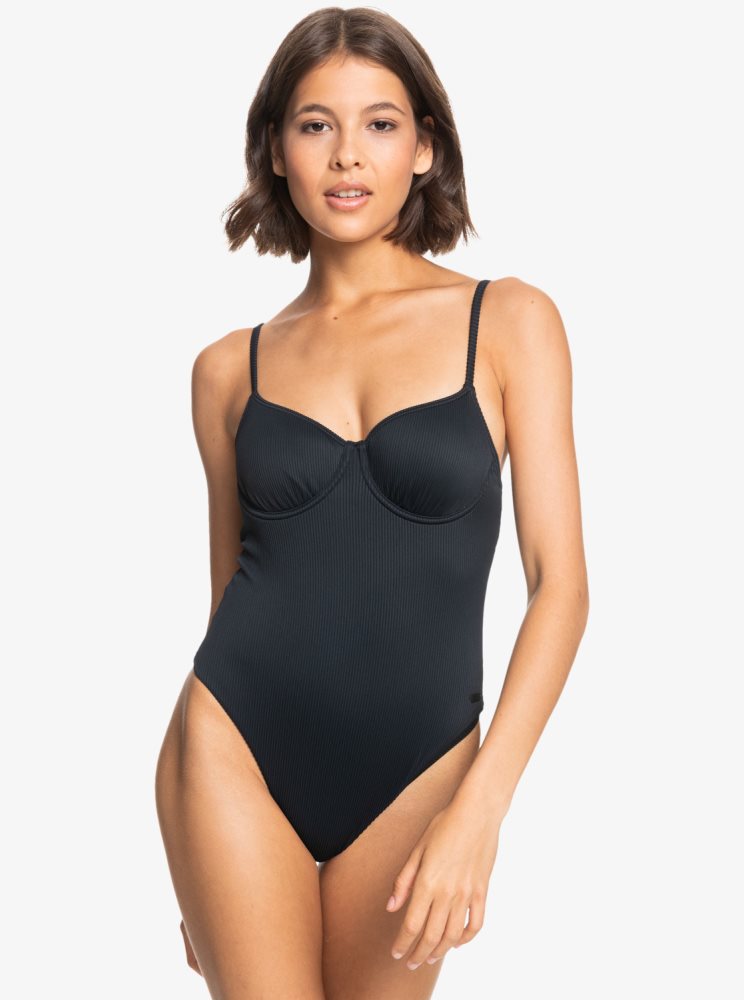 Maillots De Bain Roxy Love The Muse Grise Foncé Femme | VLJ-27848530