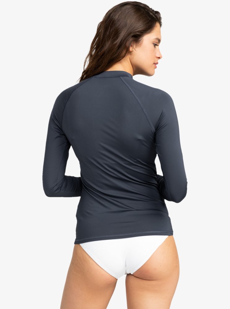 Rashguards Roxy Whole Hearted Long Sleeve UPF 50 Indigo Femme | TEW-22833752