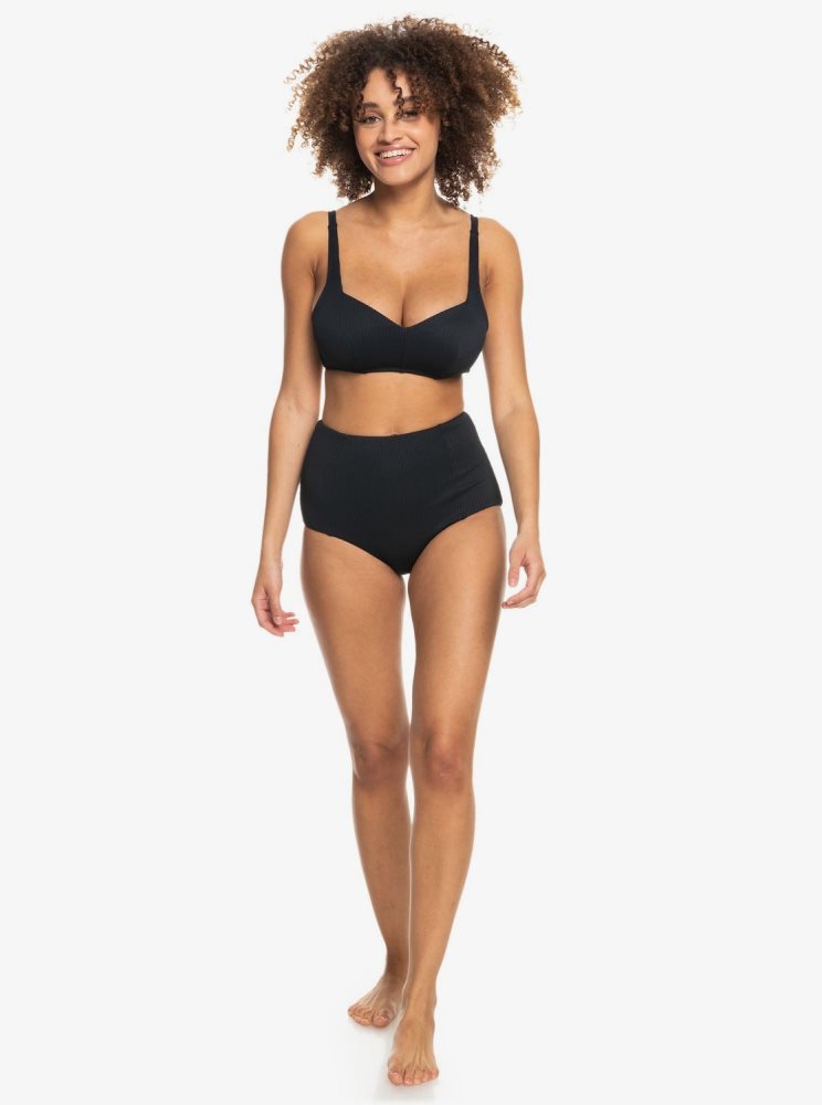 Hauts De Bikini Roxy Love The Sun Ray Grise Foncé Femme | FUG-60811615