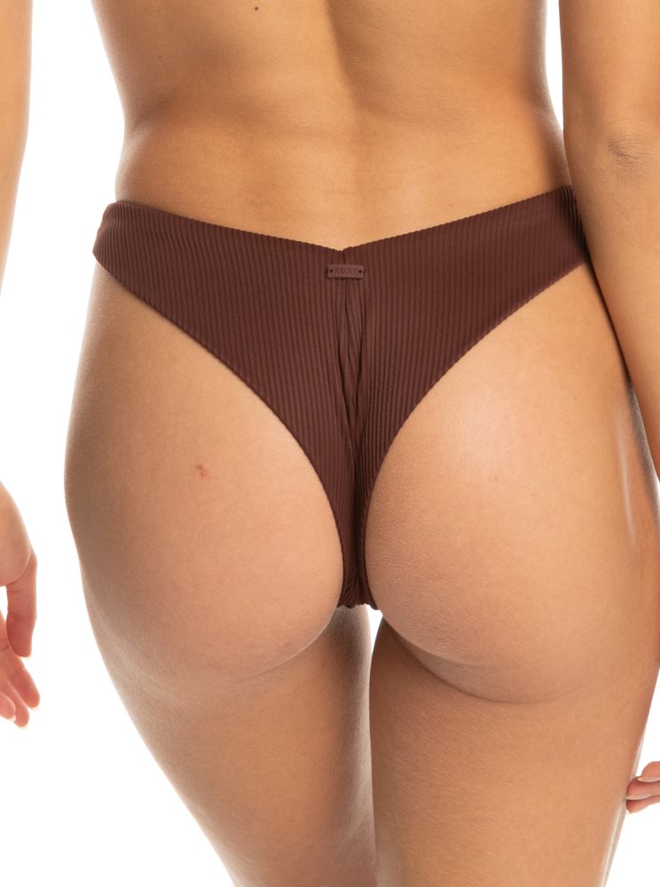 Bas De Bikini Roxy Love Cheeky Chocolat Femme | OEC-48027052