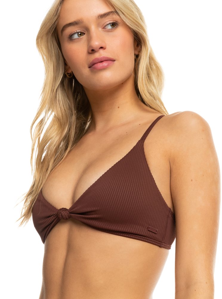 Hauts De Bikini Roxy Love The Surf Knot Chocolat Femme | OBW-96459989