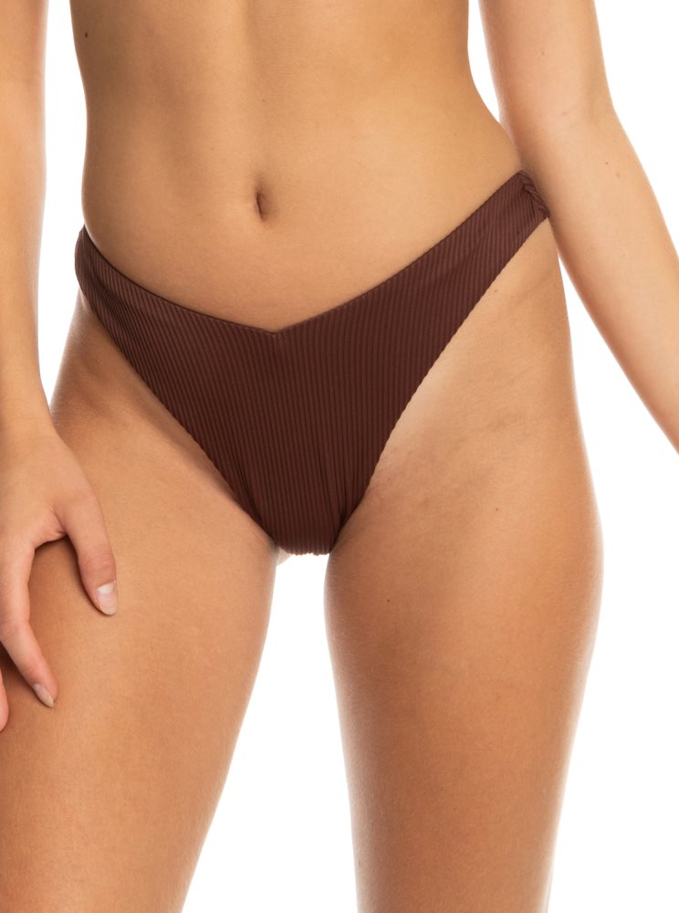 Bas De Bikini Roxy Love Cheeky Chocolat Femme | OEC-48027052