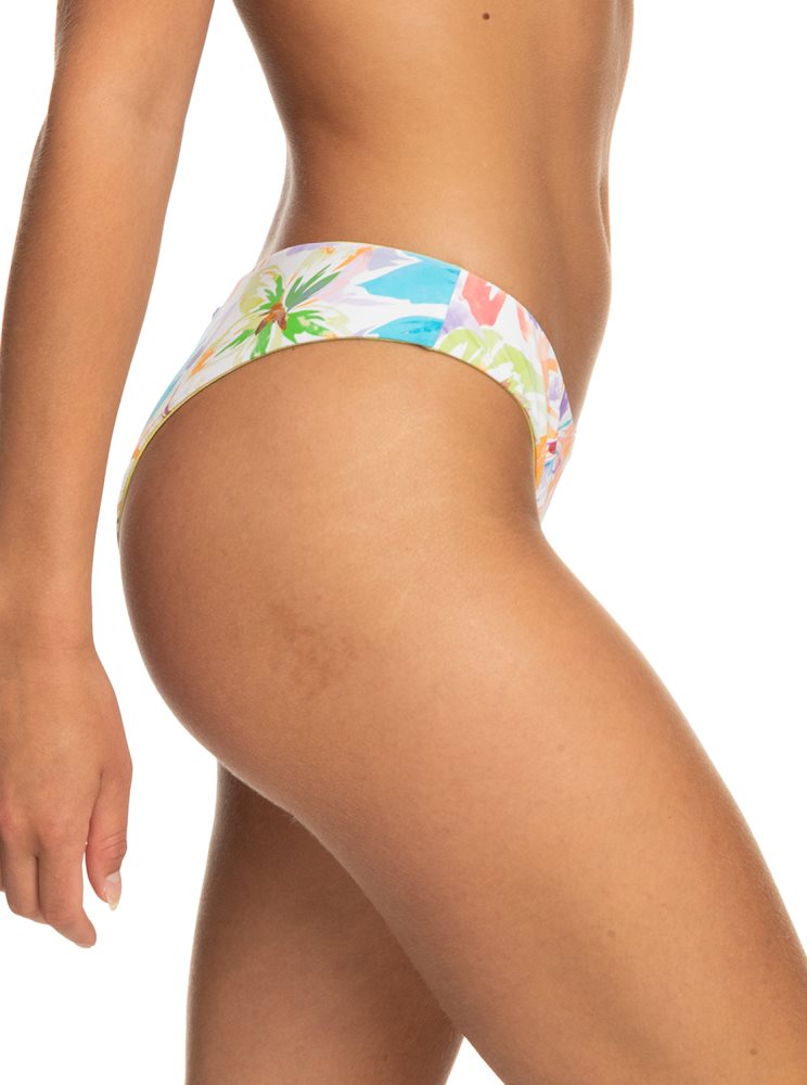 Bas De Bikini Roxy Retro Reversible Cheeky Blanche Femme | GRE-30628956