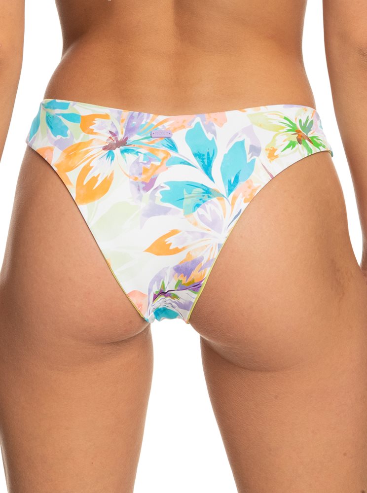 Bas De Bikini Roxy Retro Reversible Cheeky Blanche Femme | GRE-30628956