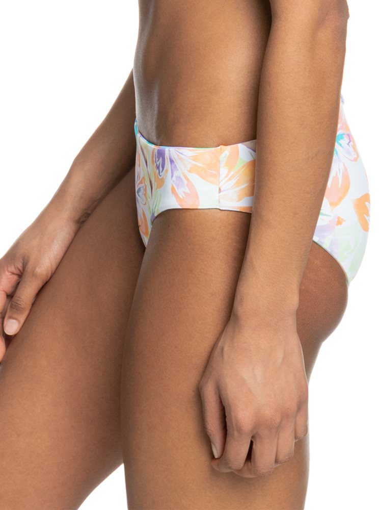 Bas De Bikini Roxy Retro Revo Reversible Hipster Blanche Femme | DFZ-67329612