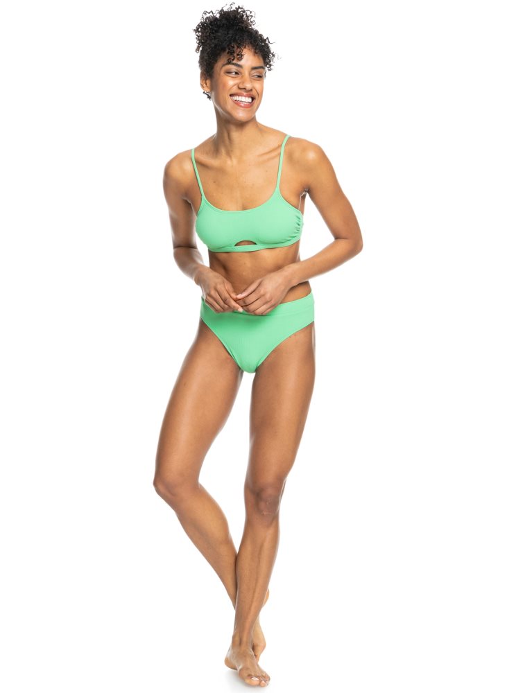 Hauts De Bikini Roxy Color Jam Bralette Vert Femme | CNZ-98975488