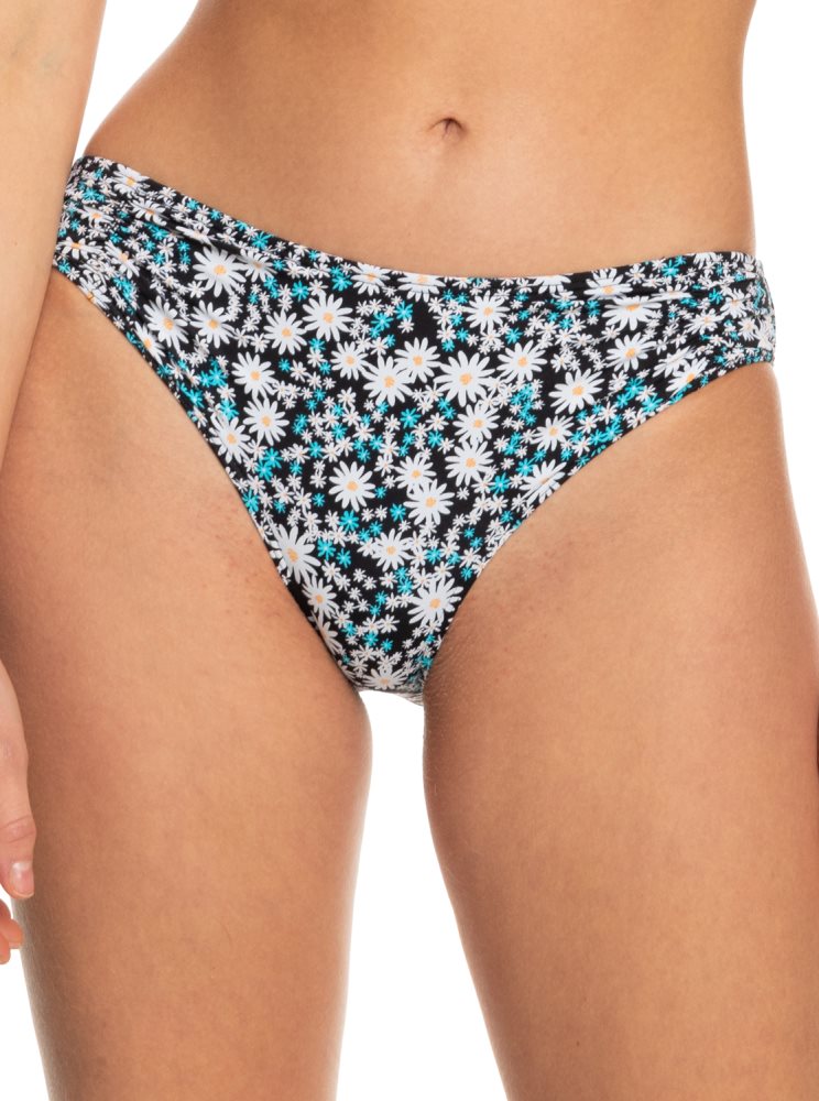 Bas De Bikini Roxy Printed Beach Classics Cheeky Grise Foncé Femme | IMG-39707537