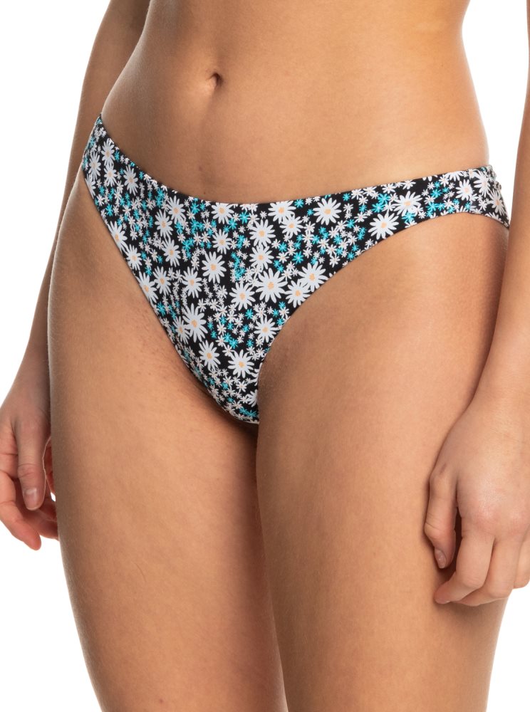 Bas De Bikini Roxy Printed Beach Classics Cheeky Grise Foncé Femme | IMG-39707537